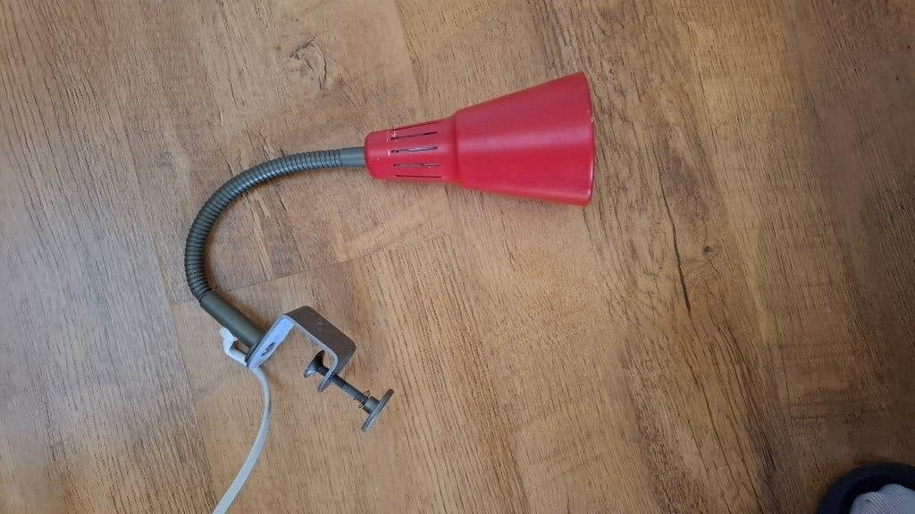 Klemlamp - spot - rood, Ophalen, Gloeilamp, Overige typen, E14 (klein)