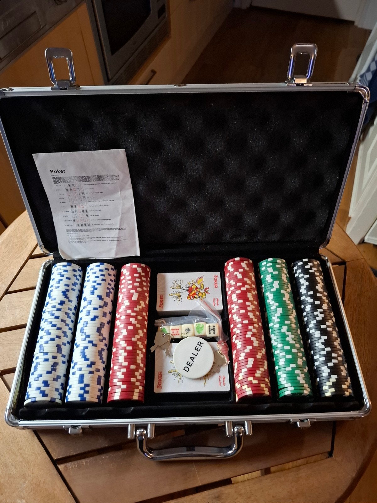 Prachtige pokerkoffer. NIEUW, Hobby en Vrije tijd, Gezelschapsspellen | Kaartspellen, Ophalen of Verzenden, Zo goed als nieuw
