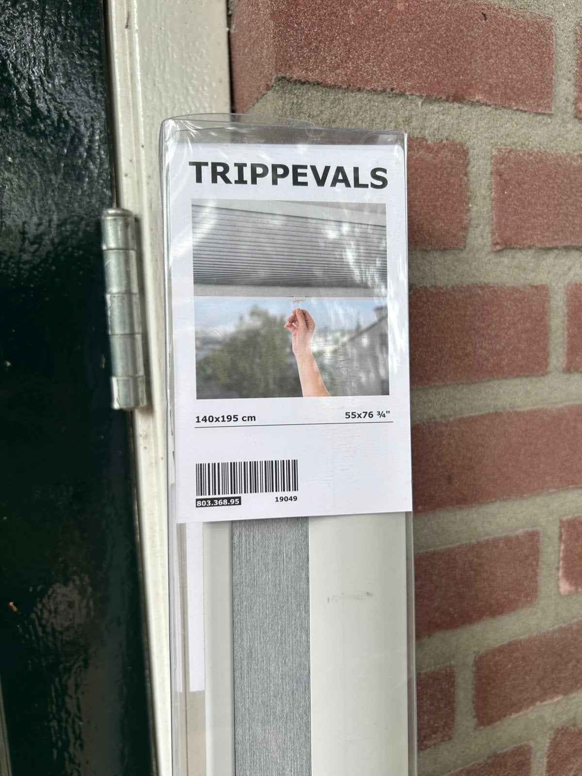 IKEA Trippevals verduisterend rolgordijn 140x195 cm, Ophalen, Verduisterend, Nieuw, Rolgordijn