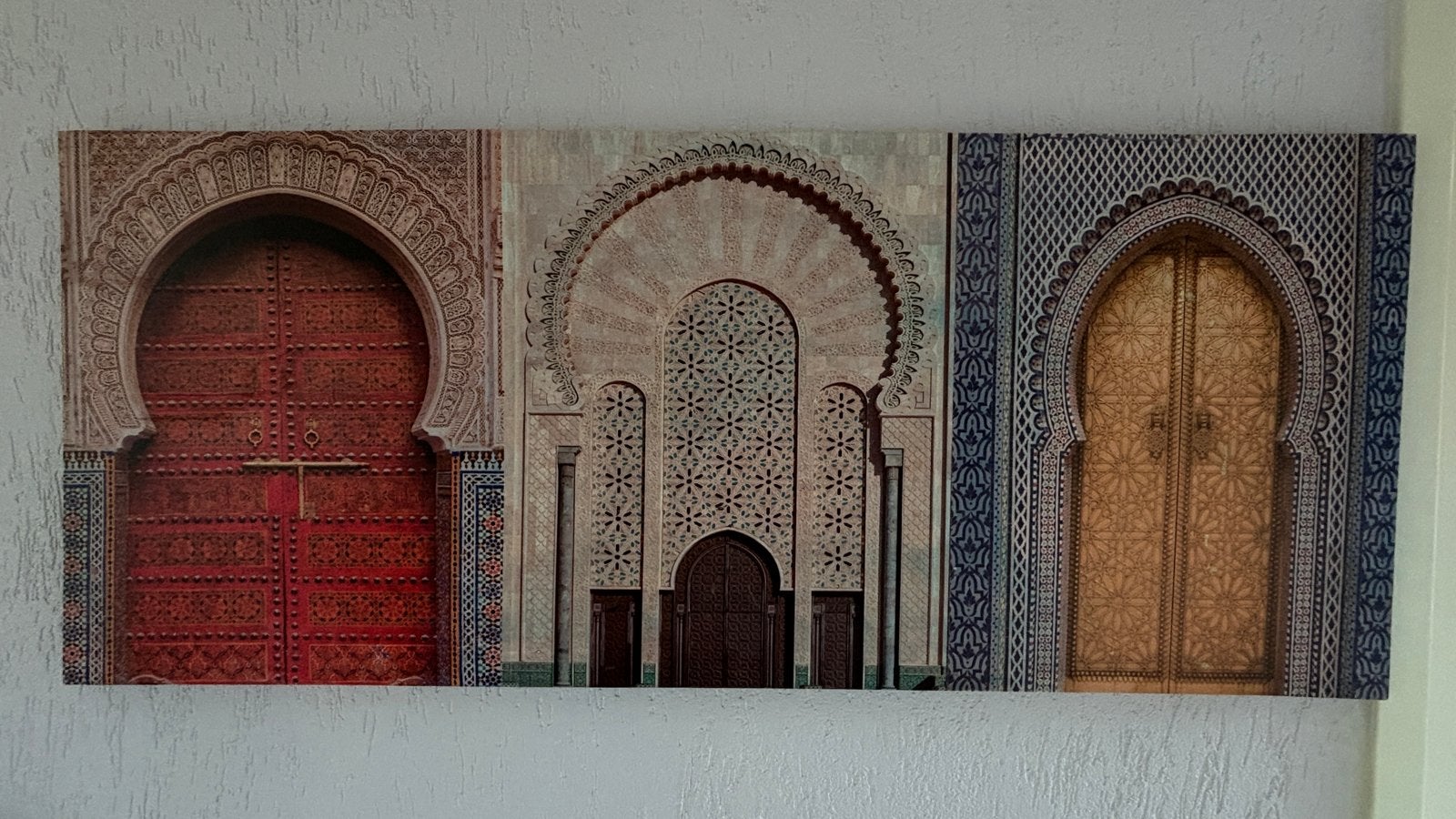 Wanddecoratie Oosterse bouwstijl 120x50 cm, Ophalen, Gebruikt, Oosters, Meerkleurig