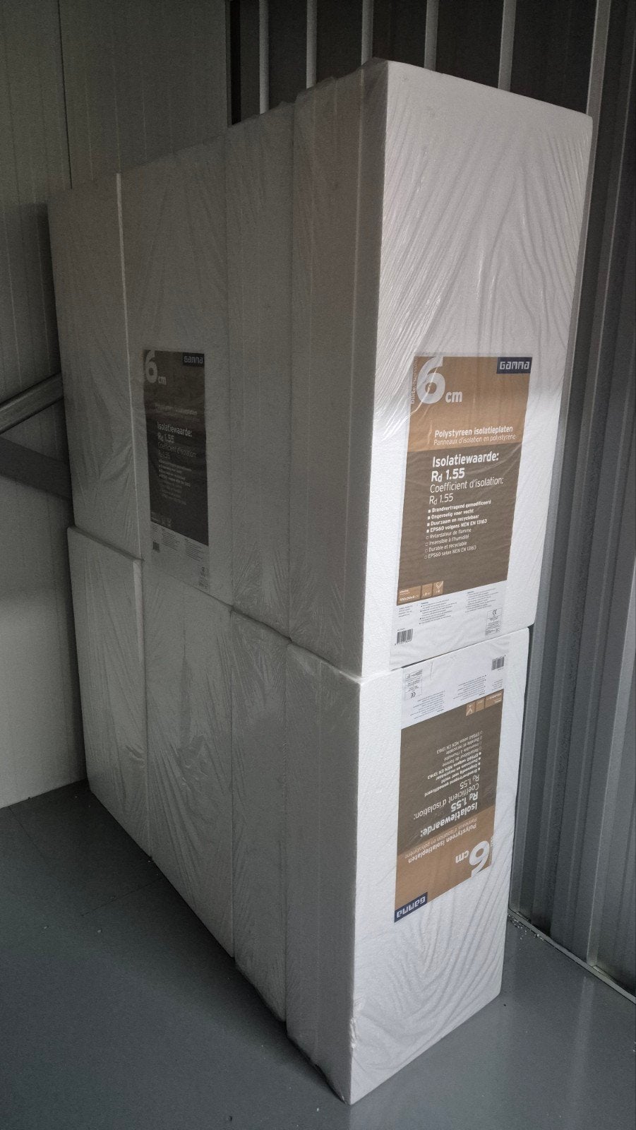 Isolatieplaten polystyreen 6 cm - Gamma - 12pakken - per st, Doe-het-zelf en Verbouw, Isolatie en Afdichting, Nieuw, Hardschuim (Pir)