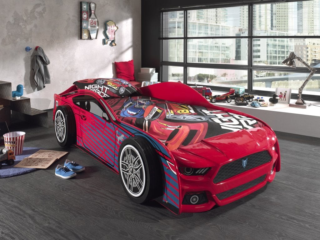 Autobed Panther Power - 90x200 - Rood, Kinderen en Baby's, Kinderkamer | Bedden, Niet ingevuld, Niet ingevuld, Niet ingevuld