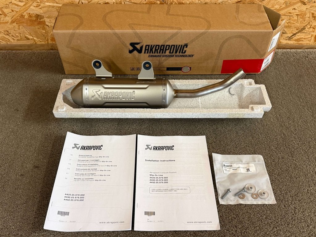 Akrapovic uitlaat demper 125 150 SX XC TC MC125 MC250 23-27, Verzenden, KTM, Stallhofnerstraße 3, Betriebsgebiet Süd, Mattighofen, Oberösterreich, 5230, AT
