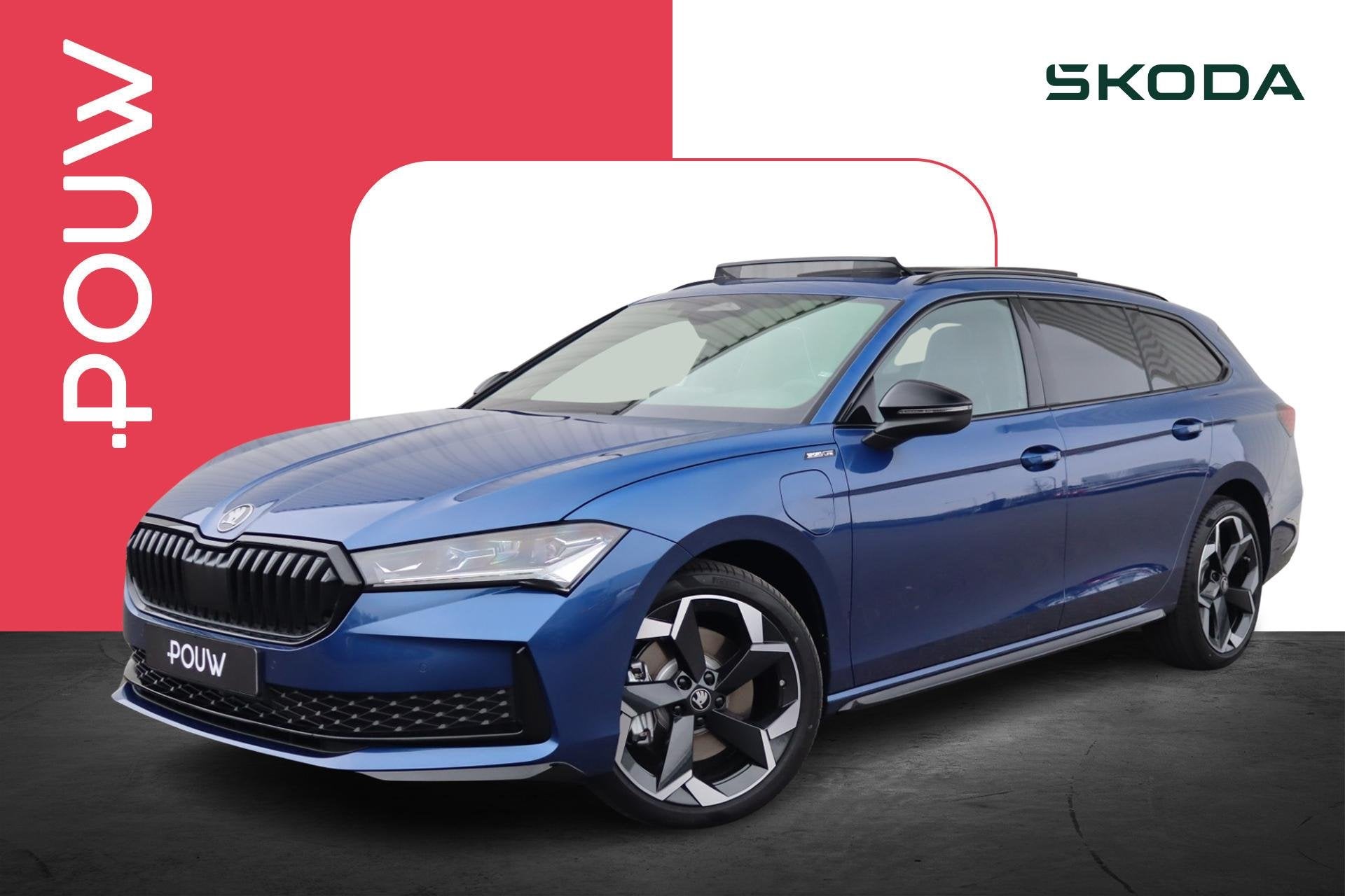 Skoda Superb Combi 1.5 TSI PHEV Sportline Business | Winter, Auto's, 12 maanden, 1498 cc, 4 cilinders, Blauw