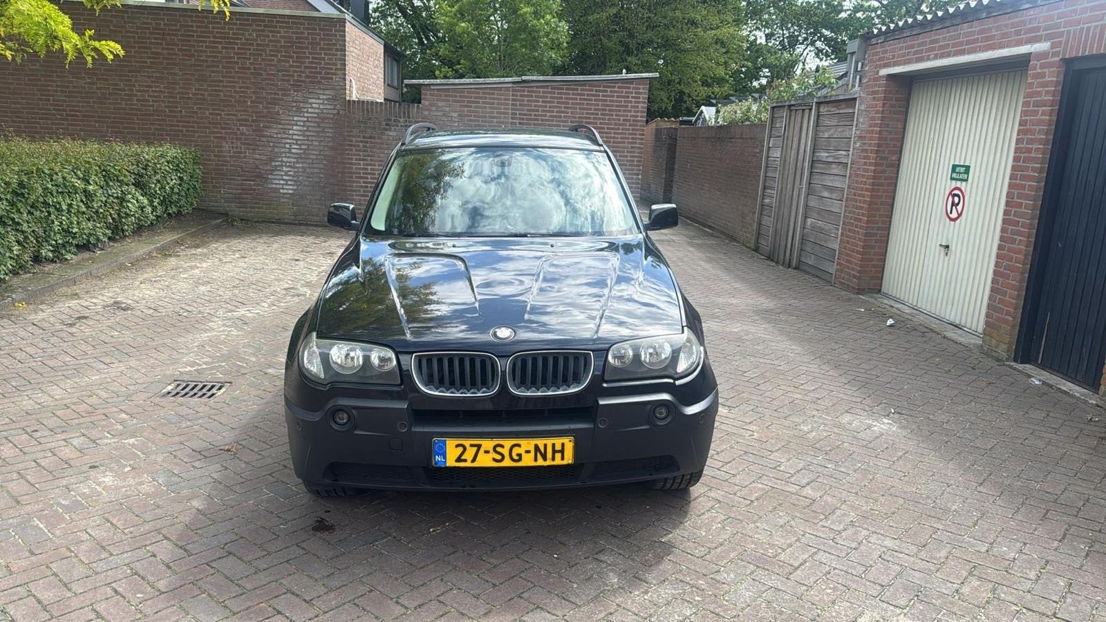 BMW X3 2.0i 248.000 NAP LEER NAVI ZWART 2006, Auto's, 4 cilinders, 150 pk, Zwart, Bedrijf