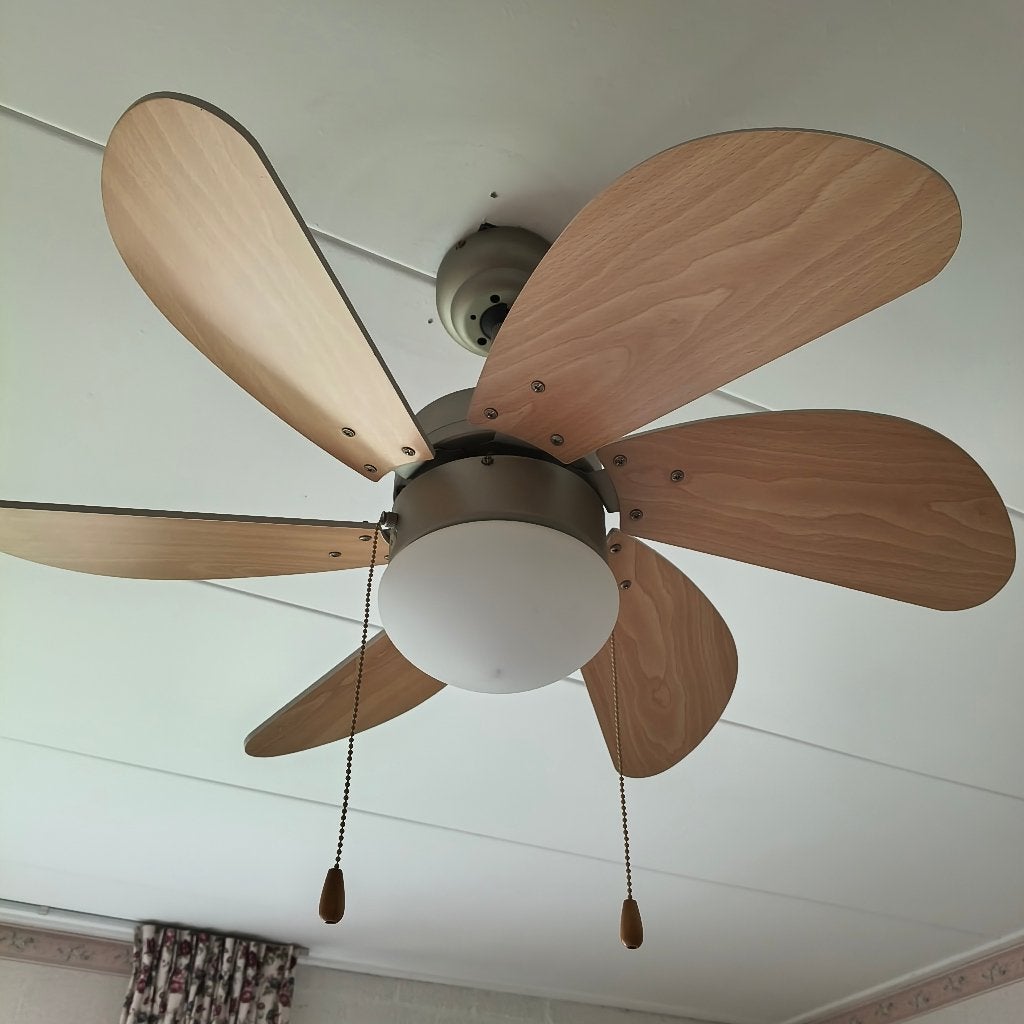 plafond ventilator, Witgoed en Apparatuur, Ventilatoren, Ophalen, Zo goed als nieuw, Plafondventilator