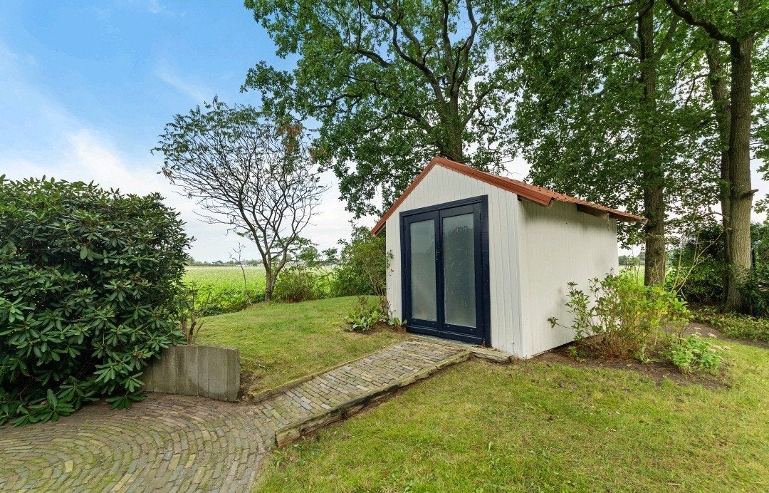Chalet recreatiewoning bos otterlo veluwe weiland tuin zgan, Huizen en Kamers, 55 m², Chalet, Gelderland, 2 slaapkamers