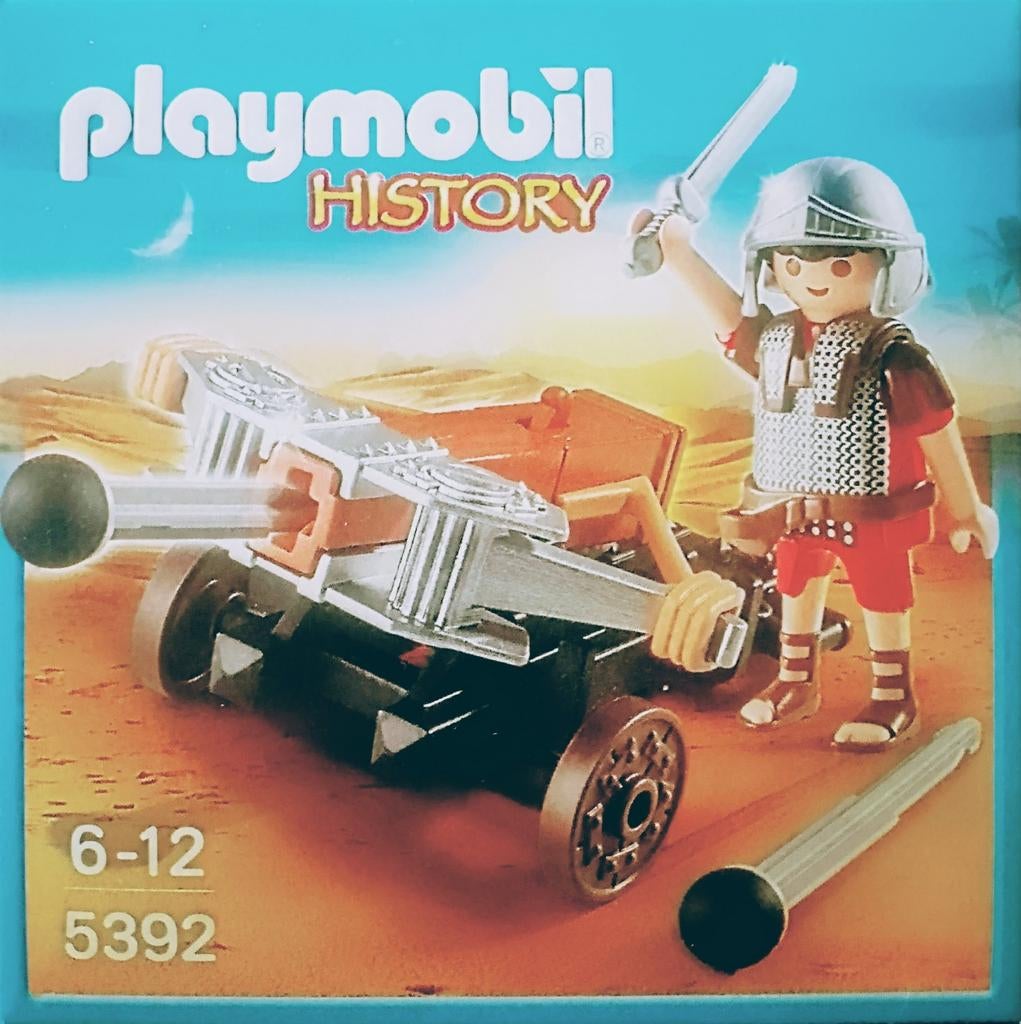 History Romeinse Soldaat Met Ballista 5392, Ophalen of Verzenden, Gebruikt, Complete set