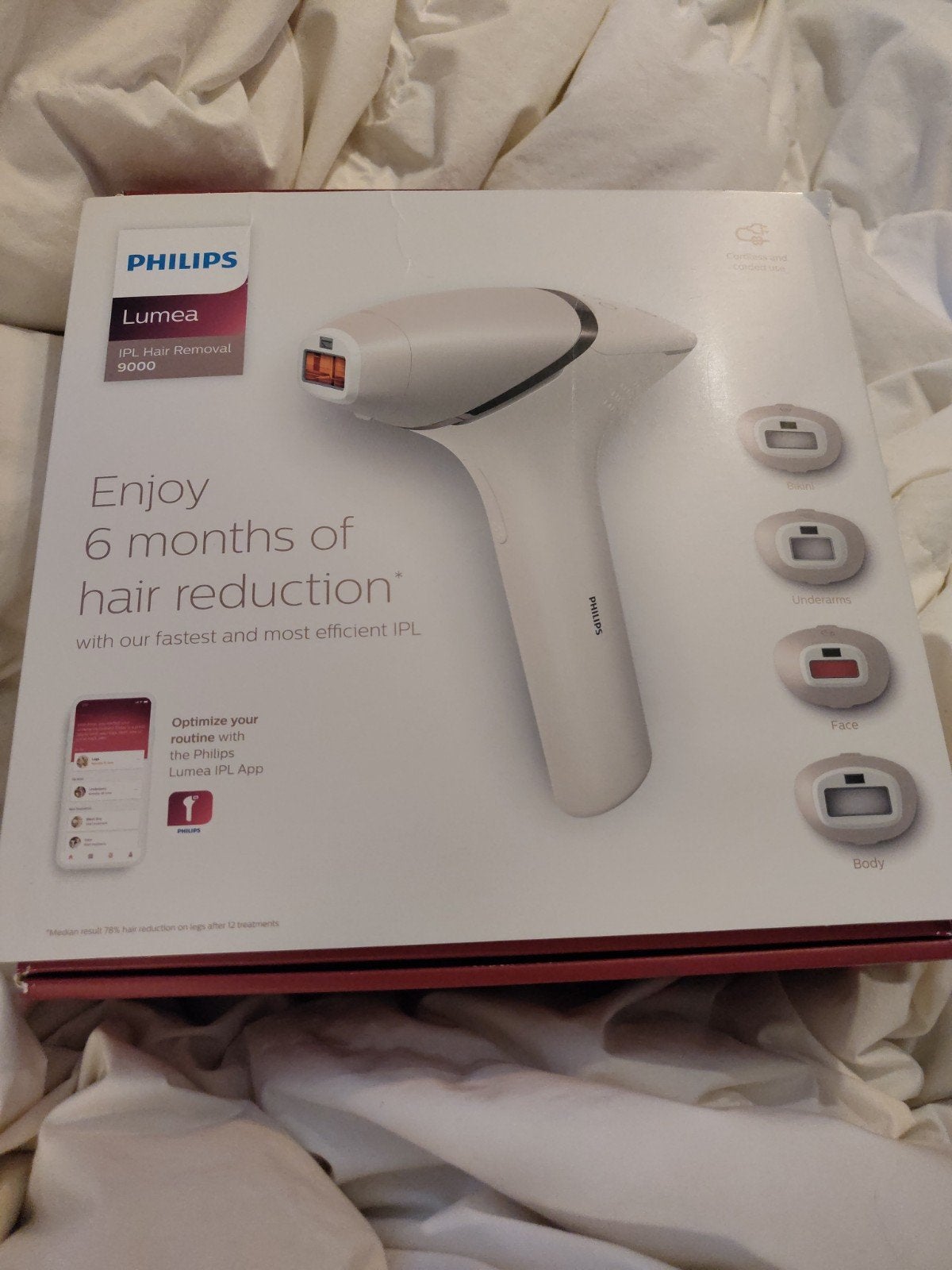 Philips Lumea IPL Hair Removal 9000 met handige opbergtas, Ophalen of Verzenden, Nieuw, Scheren en Epileren