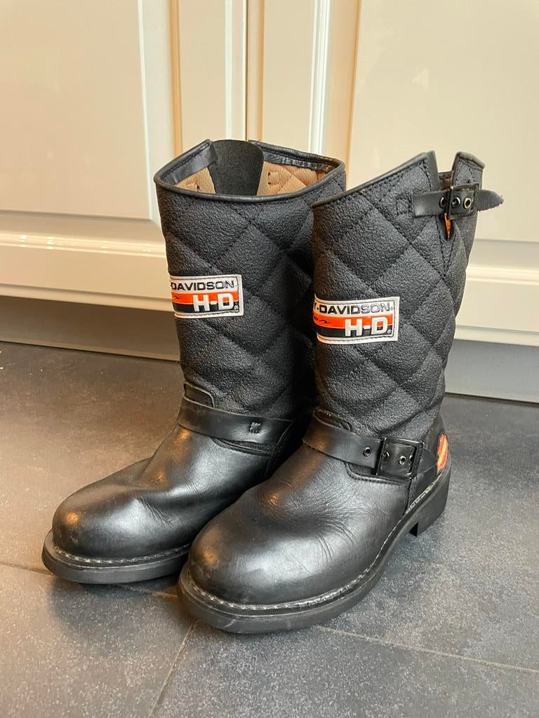 ZGAN Harley Davidson laarzen dames maat 39 zwart leer motor, Ophalen of Verzenden, Tweedehands, Dames, Laarzen