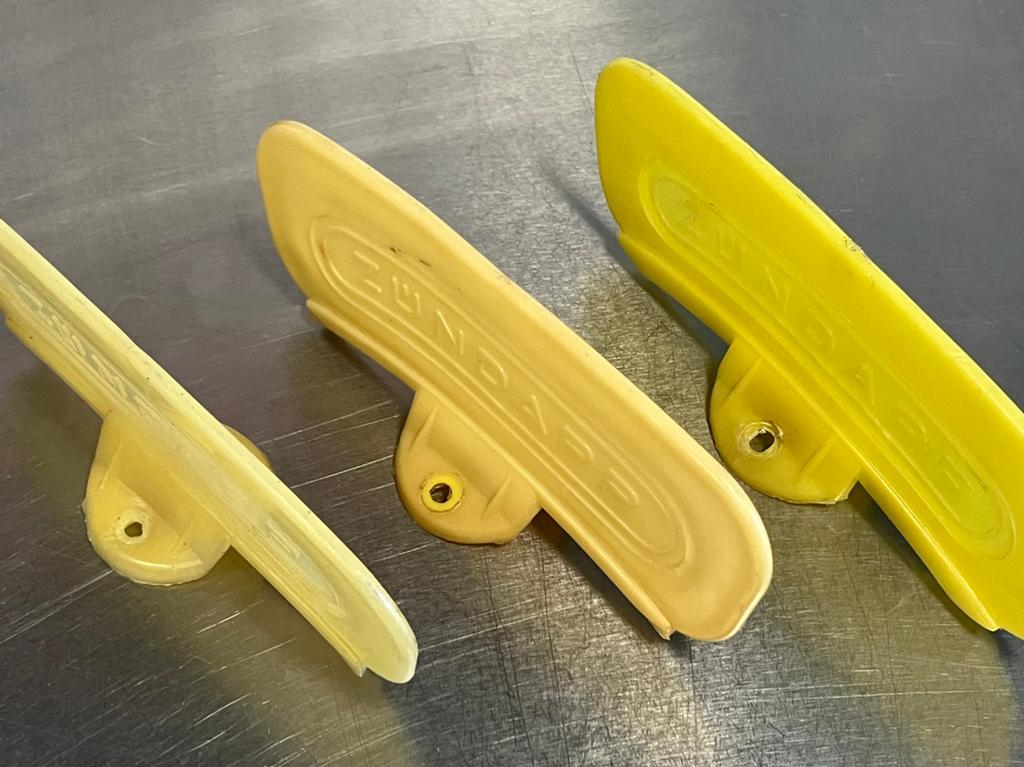 Zundapp gele bromfietsplaatjes, Ophalen of Verzenden, Gebruikt, Frame