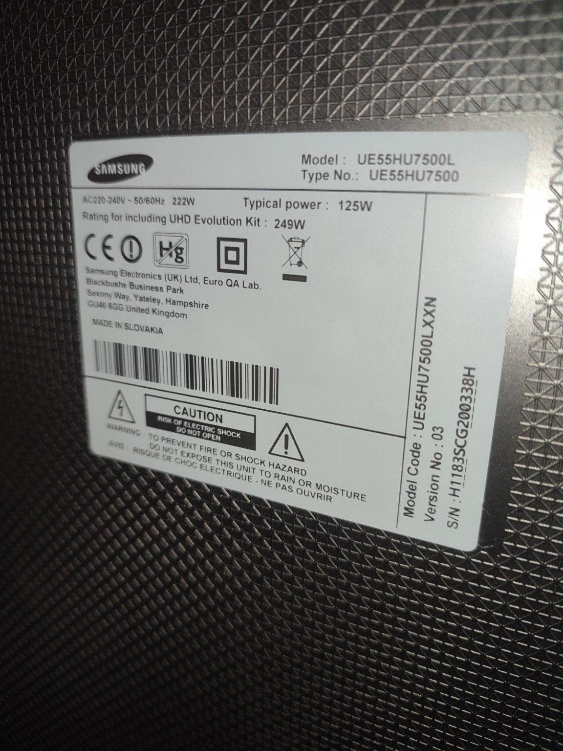 Samsung 55 inch UHD Smart TV, Ophalen, 50 Hz, Zo goed als nieuw, Samsung