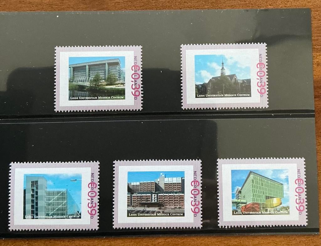 Persoonlijke postzegels leids universieits medisch centrum, Ophalen of Verzenden, Postfris