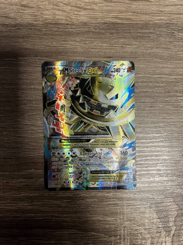 M Steelix-EX 109/114 - XY Steam Siege Full Art, Ophalen of Verzenden, Gebruikt, Losse kaart, Foil