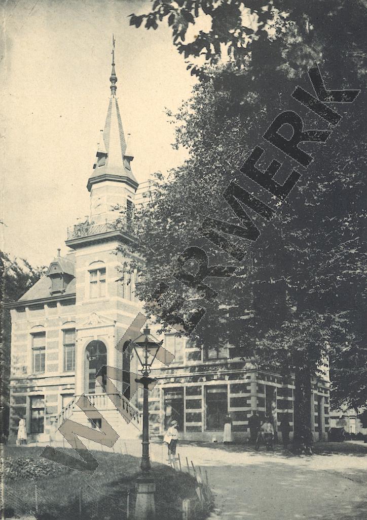 BUSSUM – Grote foto Brinklaan ca. 1900 (PH015), Gebruikt, Verzenden, Foto, Gebouw