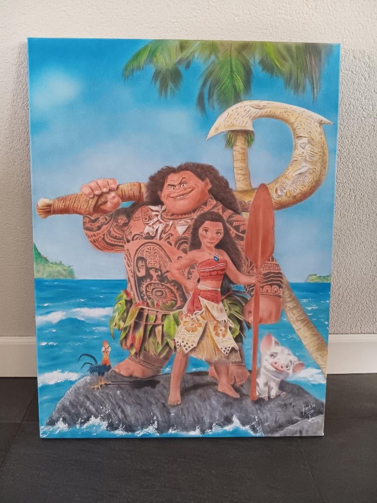 Airbrush schilderij Viana, Antiek en Kunst, Ophalen