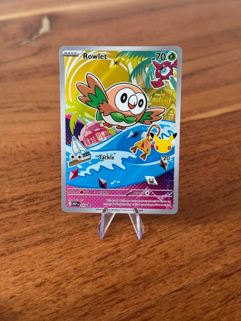 Rowlet (MEP 043) MEP Black Star Promos, Ophalen of Verzenden, Nieuw, Losse kaart