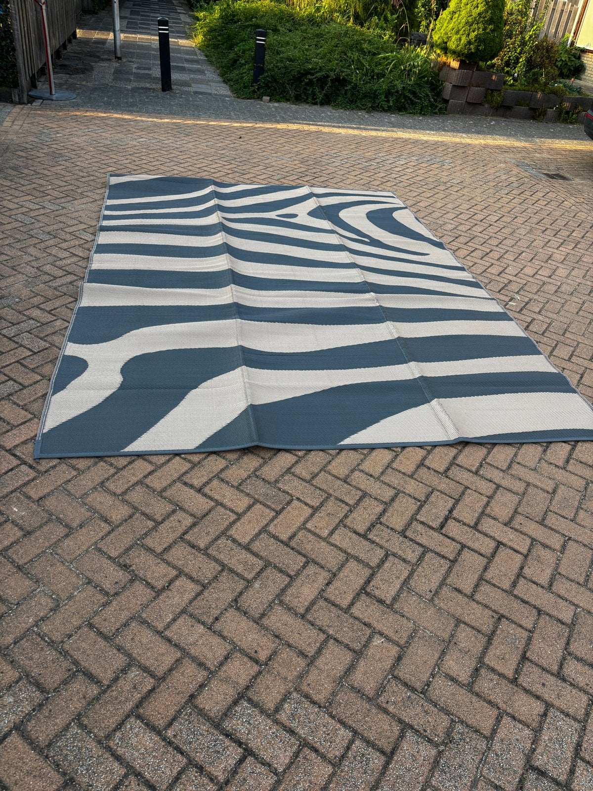 Safarica tenttapijt - Zebra patroon - 270x400, Caravans en Kamperen, Ophalen of Verzenden, Gebruikt