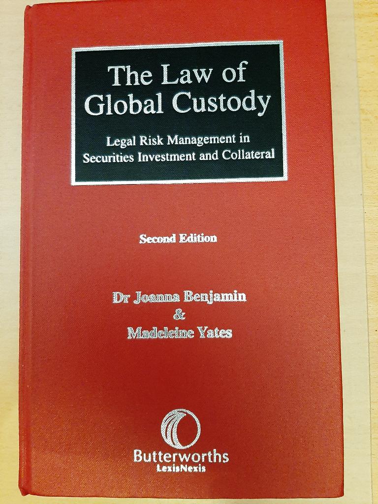 The Law of Global Custody, Ophalen, Zo goed als nieuw, Management, J. Benjamin