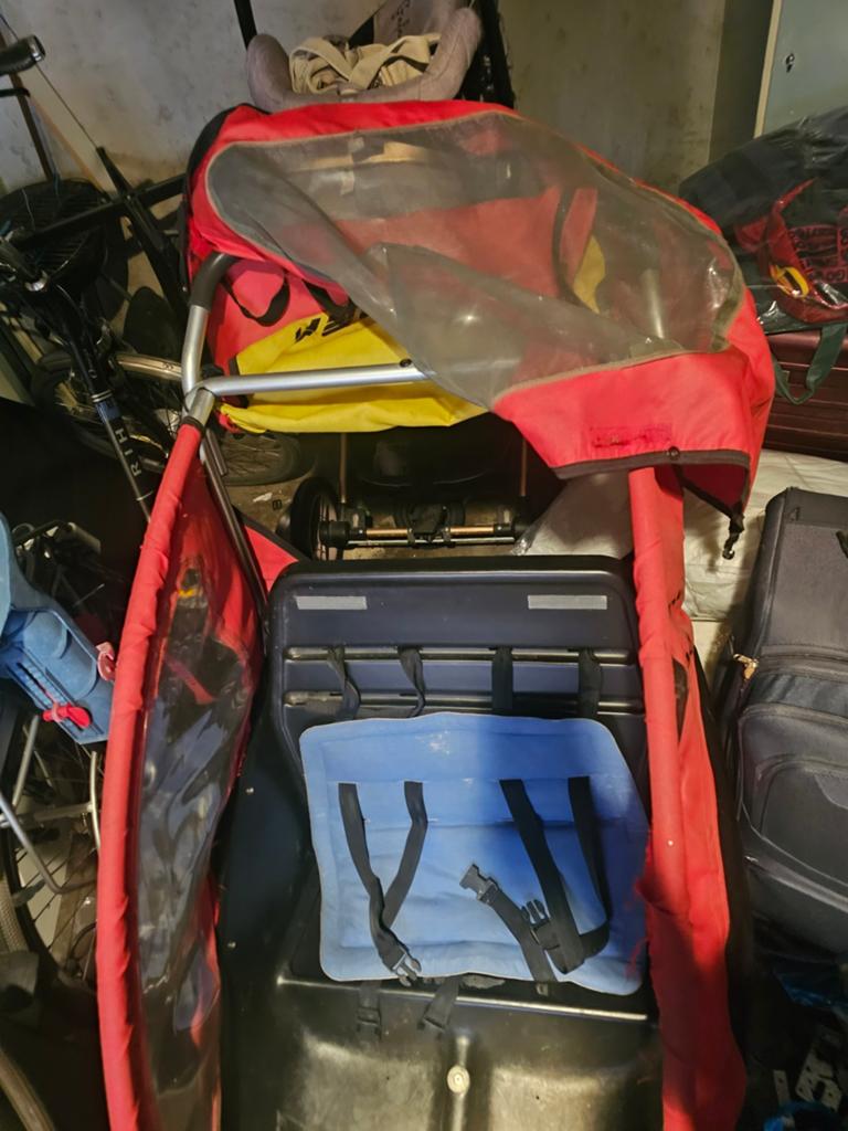 Fietskar voor kinderen, nog goed, Fietsen en Brommers, Fietsaccessoires | Aanhangers en Karren, Ophalen of Verzenden, Gebruikt