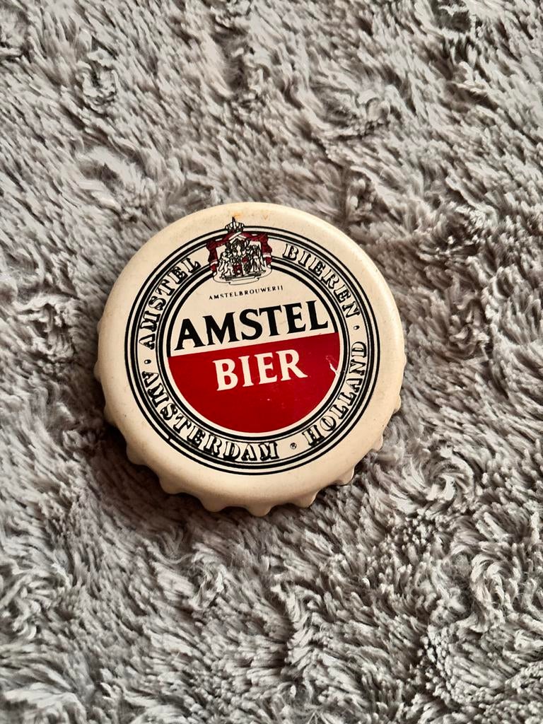 Amstel Bier Flesopener - Kroonkurk Design, Ophalen of Verzenden, Gebruikt, Flesopener, Amstel