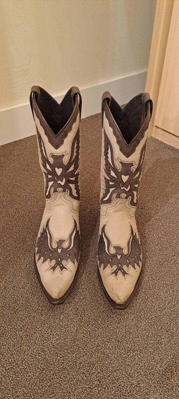 Dames country (line-dance) laarzen, merk Sendra, maat 39, Bruin, Ophalen of Verzenden, Zo goed als nieuw, Hoge laarzen