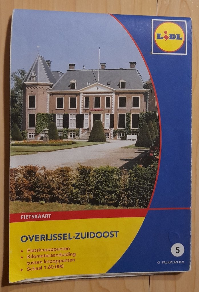 FIETSKAART OVERIJSSEL ZUIDOOST 5 FALKPLAN Schaal 1:60.000, Ophalen of Verzenden, Zo goed als nieuw, Overige onderwerpen