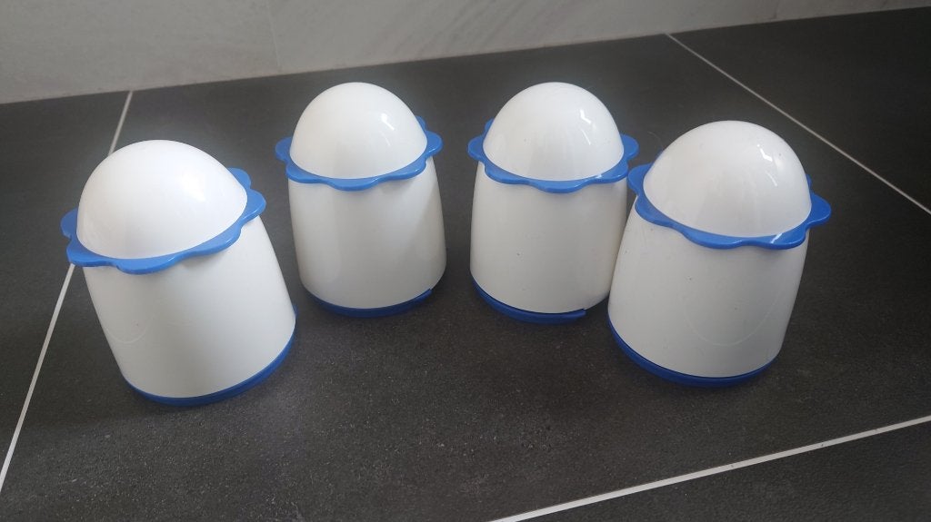 Tupperware Oceano Watten(staaf/bollen)houder Wit-Blauw Nieuw, Ophalen of Verzenden, Nieuw, Wit, Overige typen