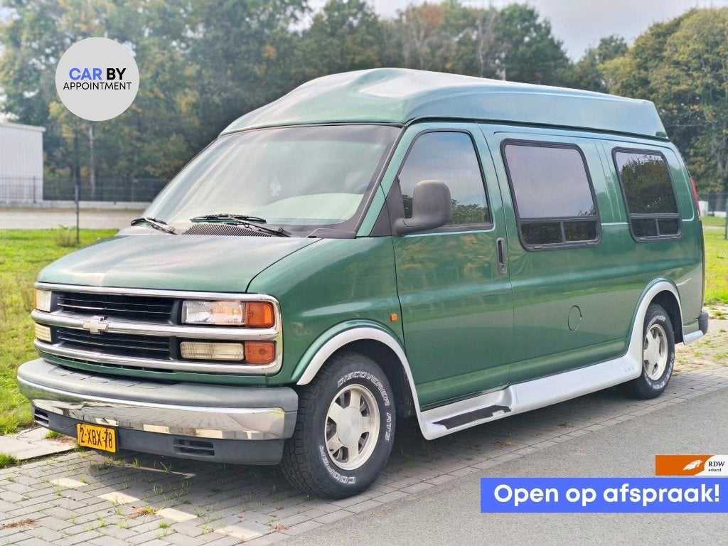 Chevrolet Express G1500 5.7 V8 Kamper APK 07-03-2027, Auto's, Automaat, Achterwielaandrijving, 7 stoelen, Leder
