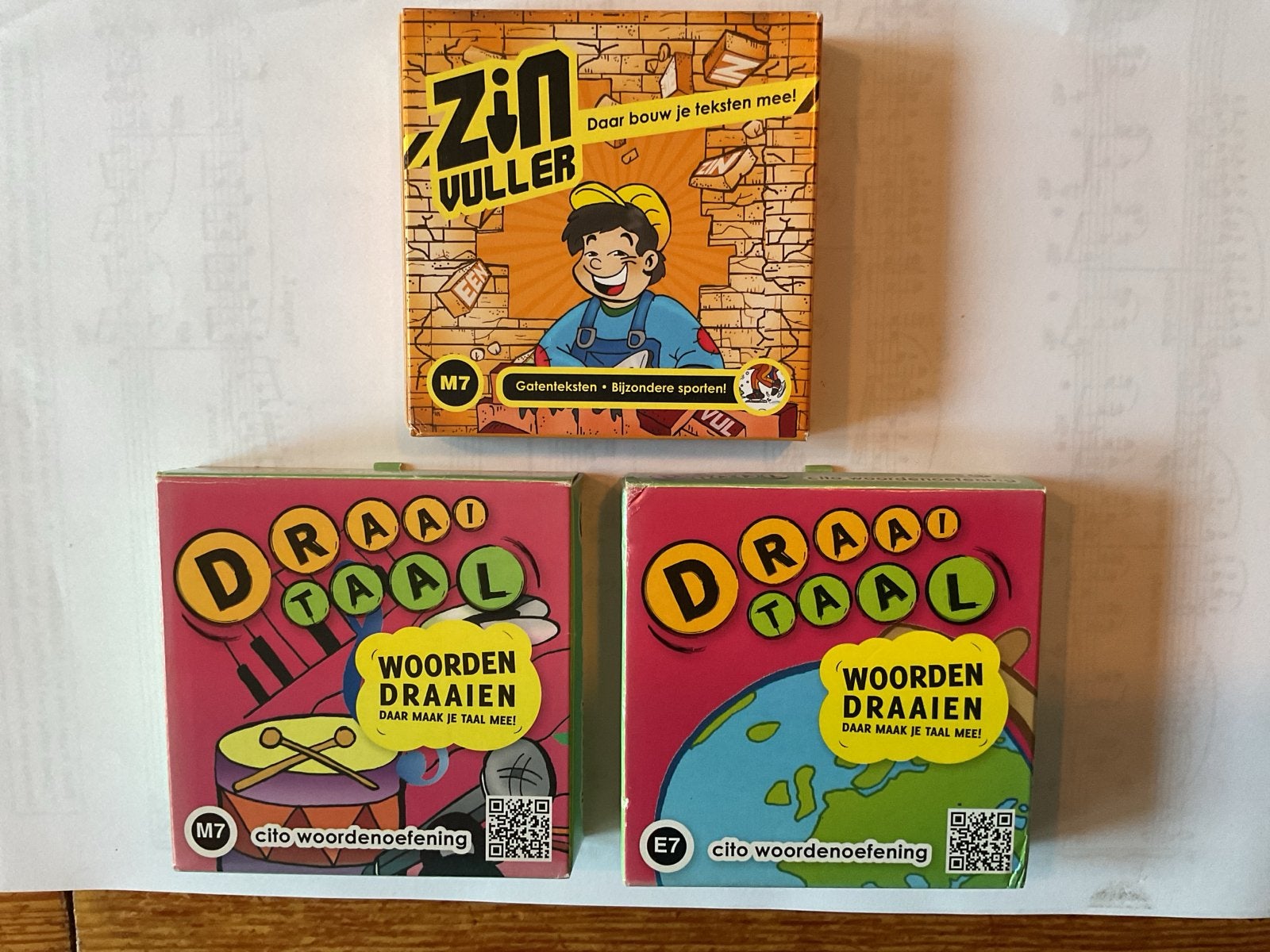 Zin Vuller & Draai Taal - Educatieve Taalspellen, Een of twee spelers, Ophalen of Verzenden, Zo goed als nieuw