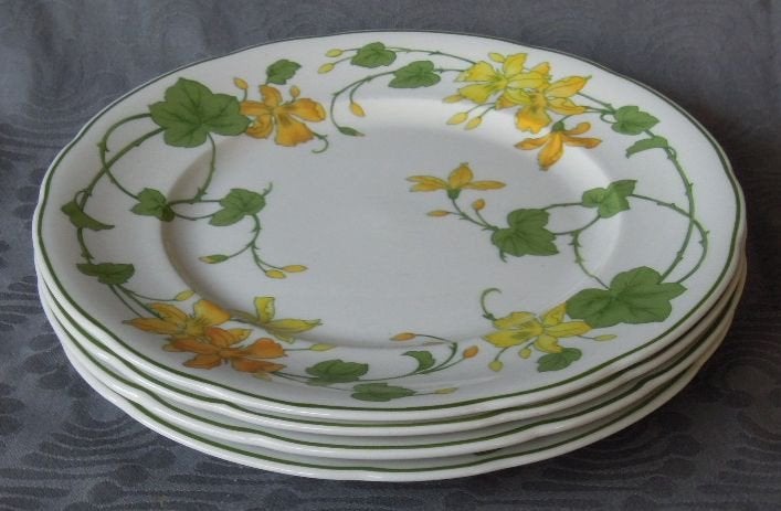 Nr TT119: 4 Villeroy en Boch Geranium dinerborden, Villeroy & Boch, Nieuw, Ophalen of Verzenden, Bord(en)