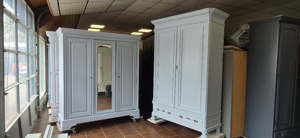 Linnenkast brocante garderobe slaapkamer kasten, kledingkast, Ophalen, Zo goed als nieuw