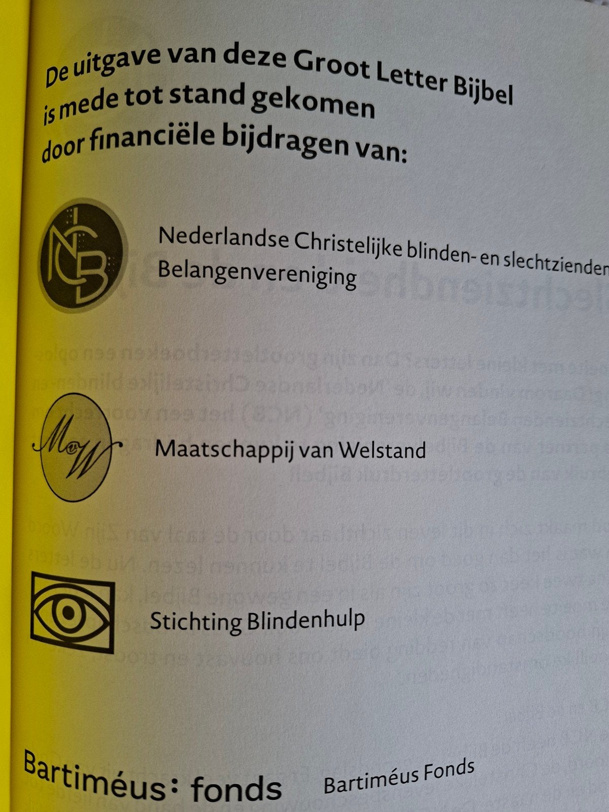 Bijbel in grote letter - Deel 1 tot deel 5., Antiek en Kunst, Ophalen, Onbekend