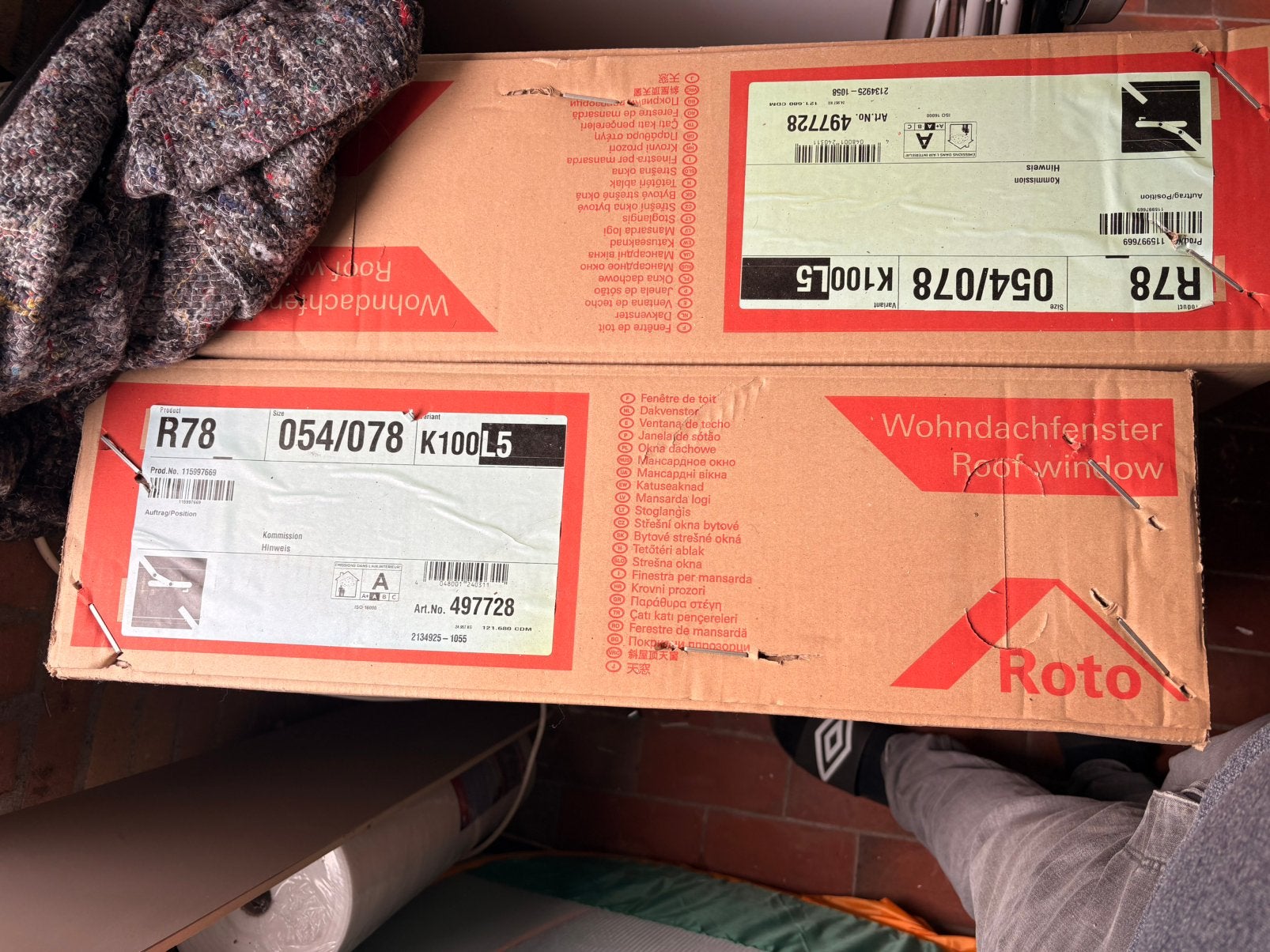 2x Roto R78 054/078 dakraam + gootstuk – nieuw in doos, Doe-het-zelf en Verbouw, Ophalen, Minder dan 80 cm, Minder dan 80 cm, Nieuw