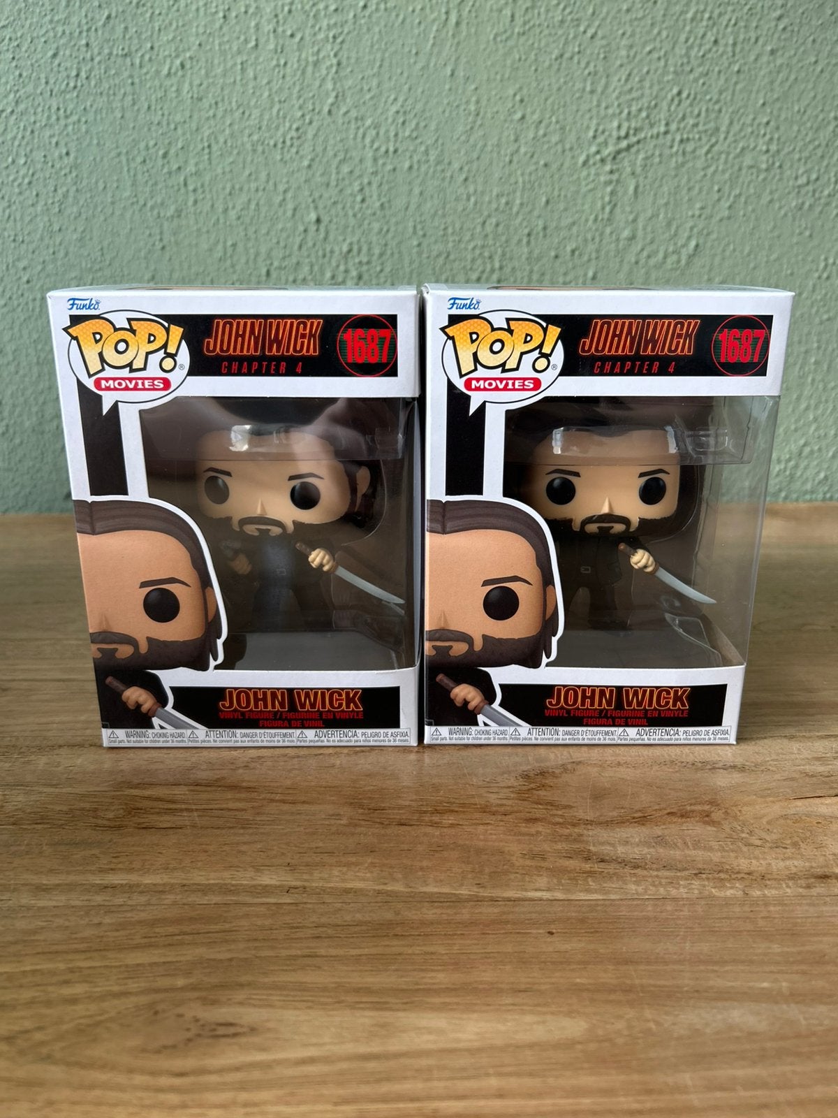 2x Funko Pop John Wick Chapter 4 #1687 Nieuw, Ophalen of Verzenden, Zo goed als nieuw