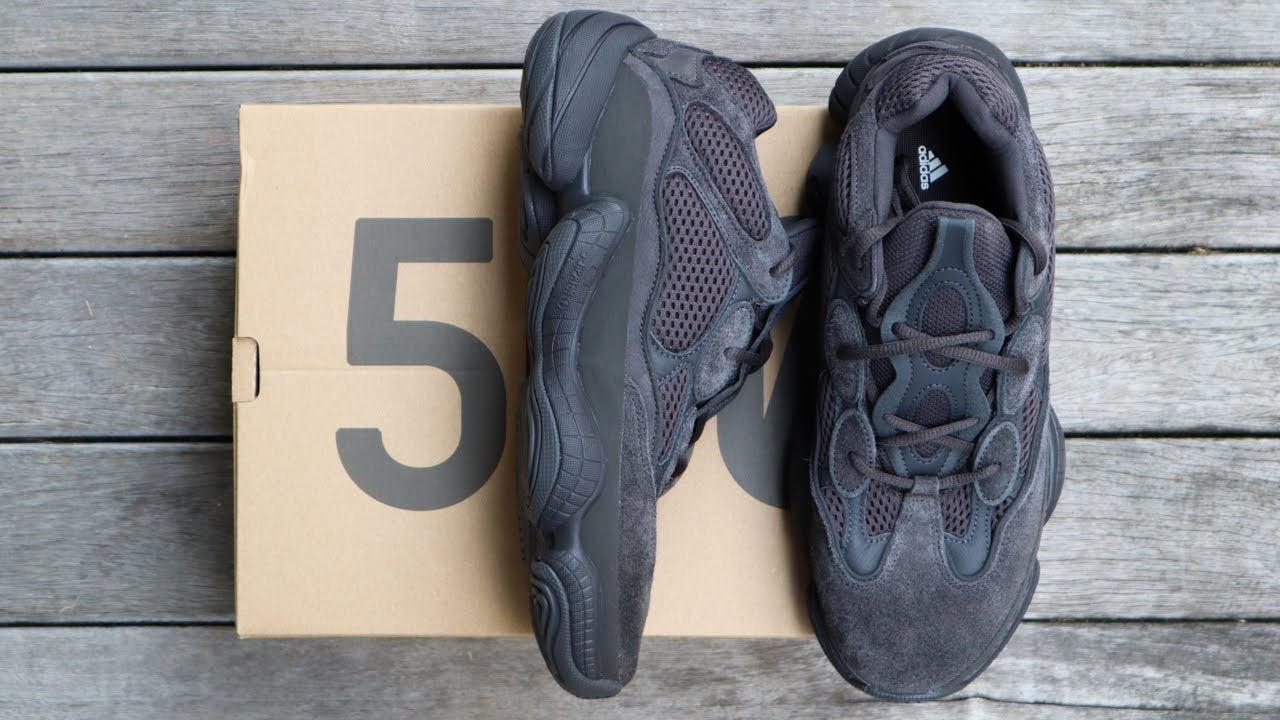 Yeezy 500 Utility Black maat 42 2/3, Ophalen of Verzenden, Nieuw, Zwart, Sneakers of Gympen