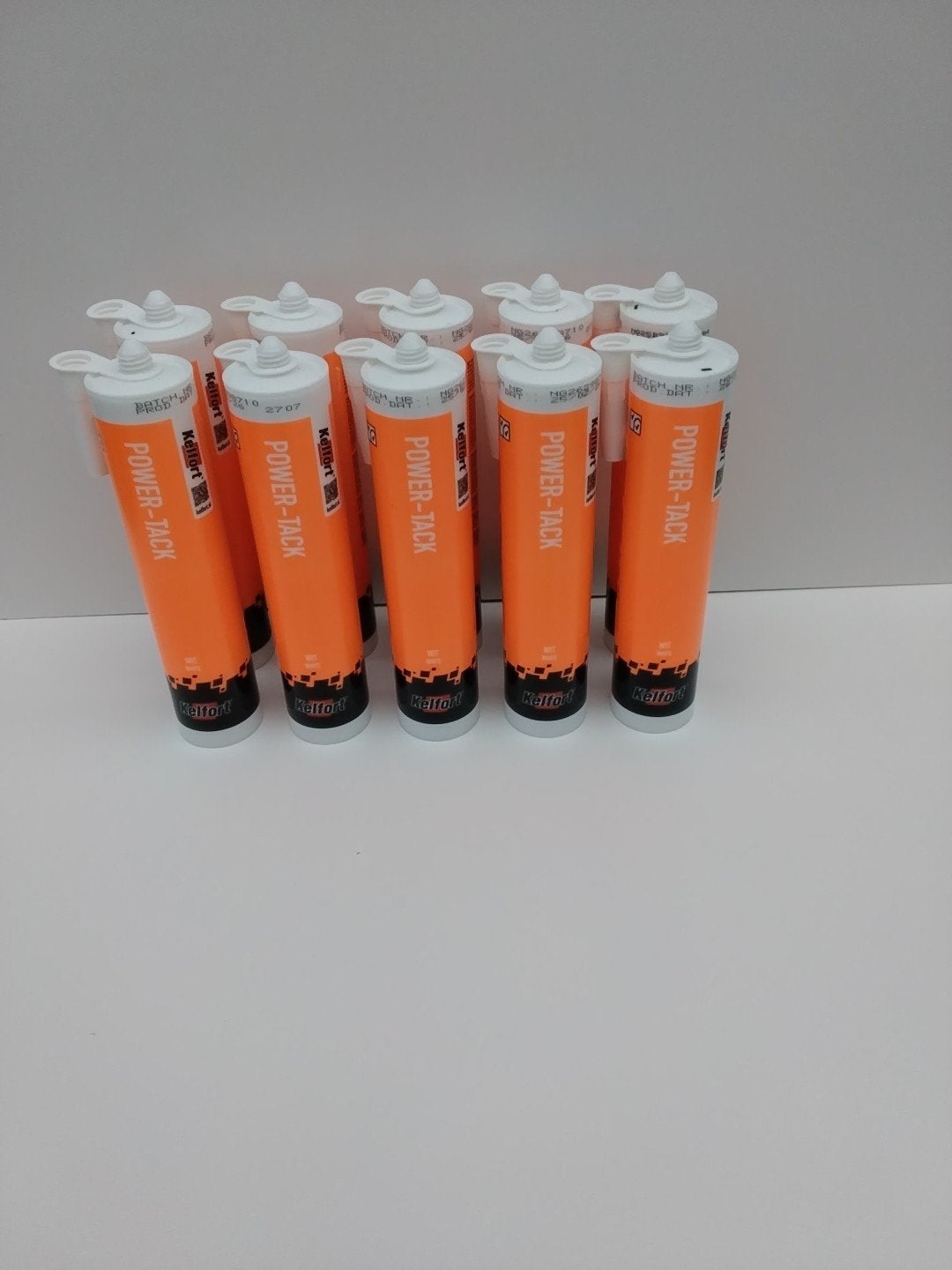 10 tubes Power-Tack kit (wit), Ophalen