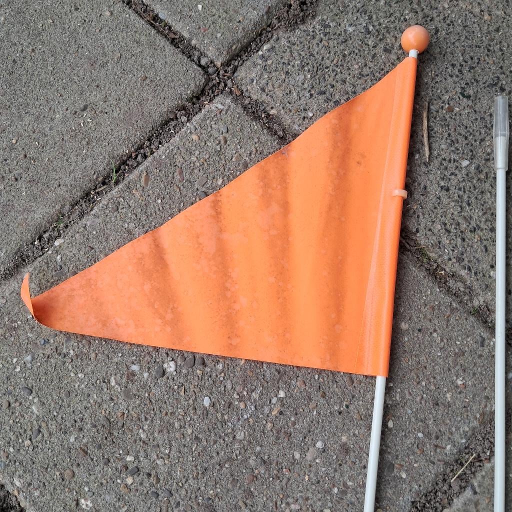 Fiets vlaggetje kinderen, Ophalen, Gebruikt