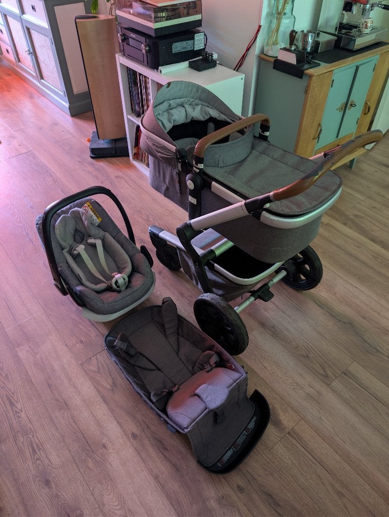 Joolz Day 3 Combiwagen 3-1 met Maxi-Cosi, Kinderen en Baby's, Kinderwagens en Combinaties, Gebruikt, Combiwagen, Verstelbare duwstang