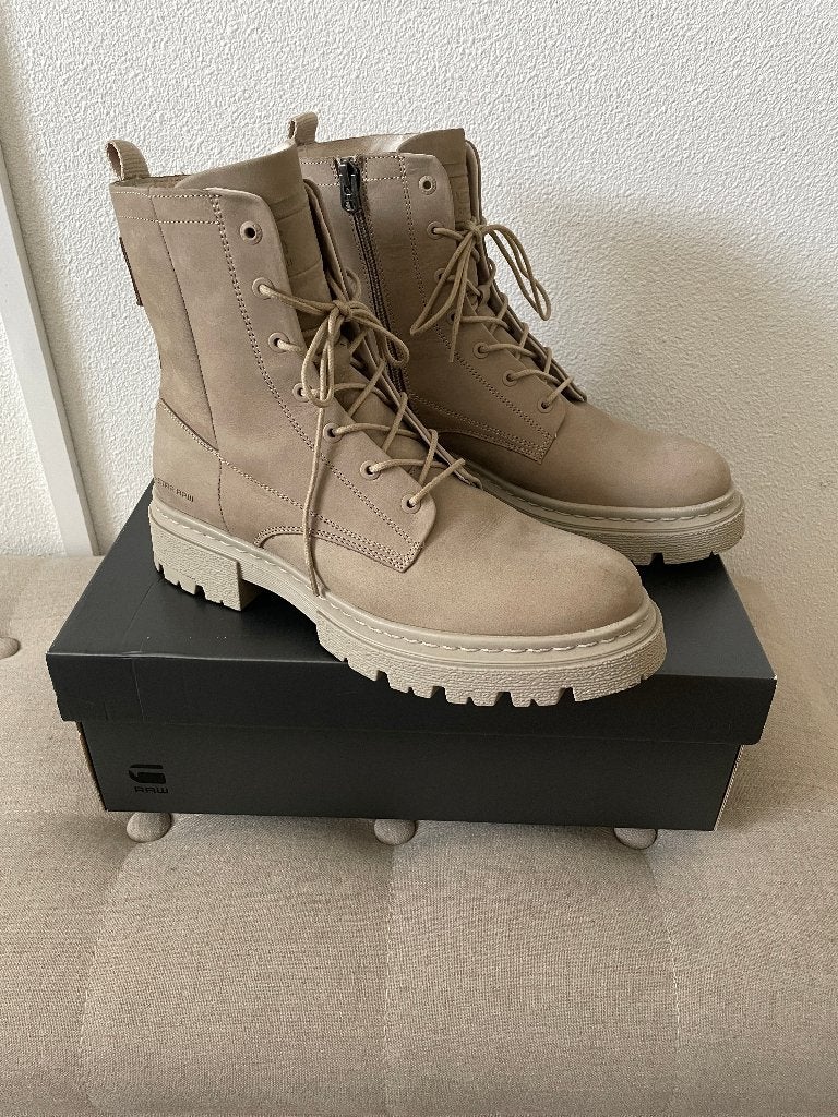 G-STAR RAW veterboots (kafey) dames schoenen, maat 40, Beige, Lage of Enkellaarzen, Ophalen of Verzenden, G-STAR RAW