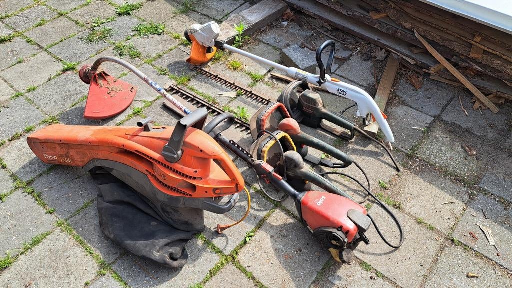 Zolderopruiming stihl FSE50, 3x heggenschaar,1x solo, Ophalen, Gebruikt, ????, ????