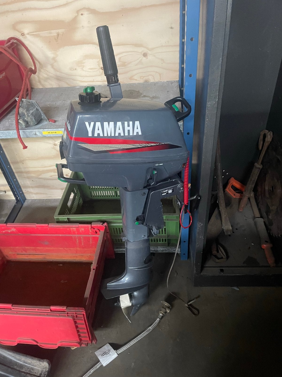 Yamaha 4pk buitenboordmotor, Watersport en Boten, Ophalen, Gebruikt, Minder dan 5 pk, Buitenboordmotor