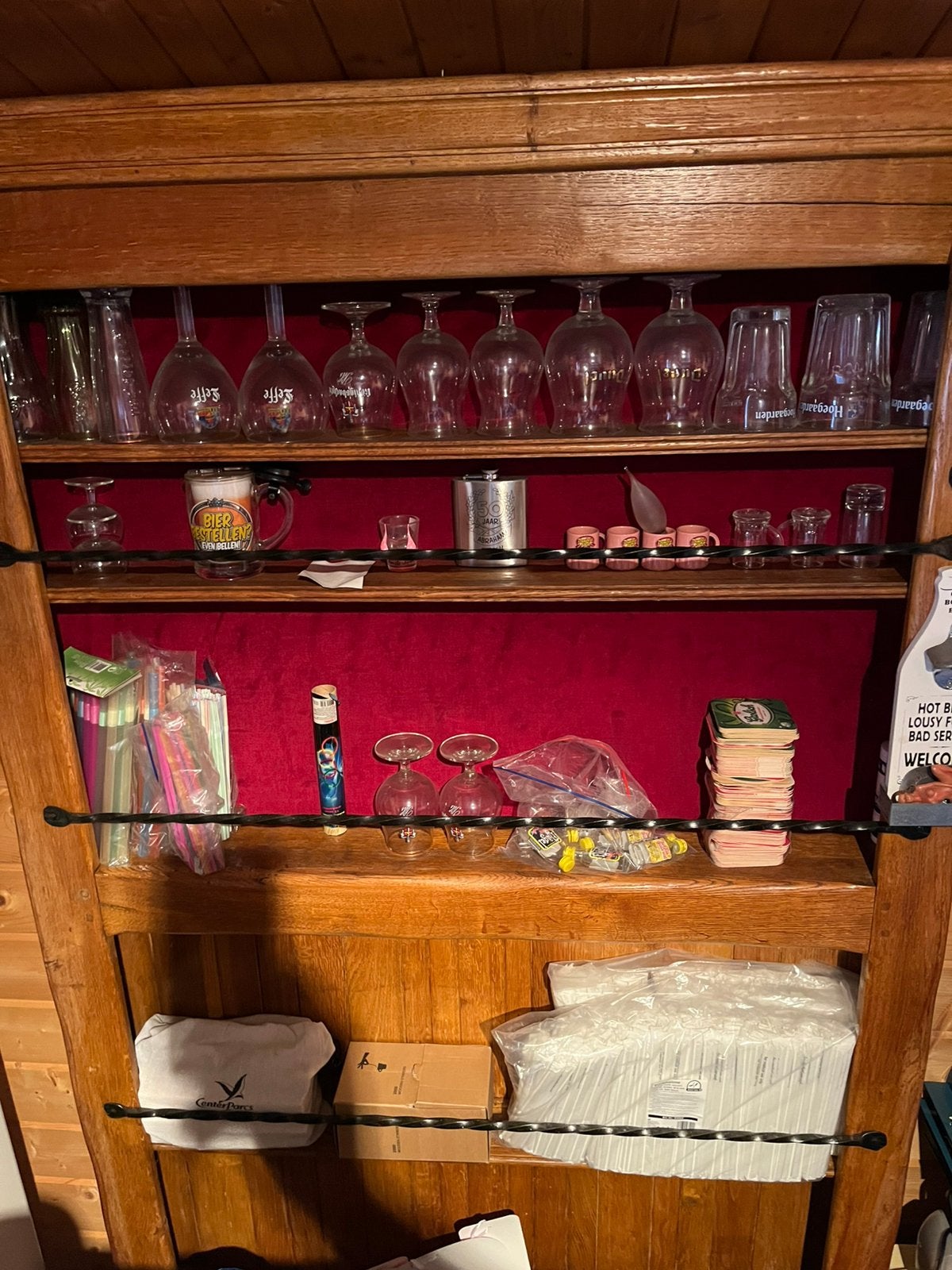 Mancave bar en achterwand met krukken, Huis en Inrichting, Ophalen, Zo goed als nieuw, Inclusief barstoelen