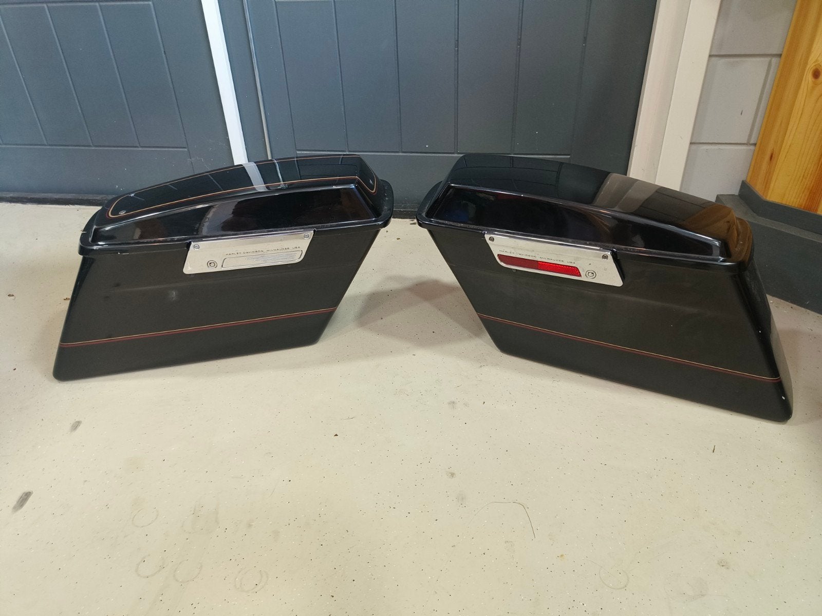 Harley-Davidson zijkoffers - Gebruikt, Motoren, Accessoires | Koffers en Tassen, Ophalen of Verzenden, Gebruikt
