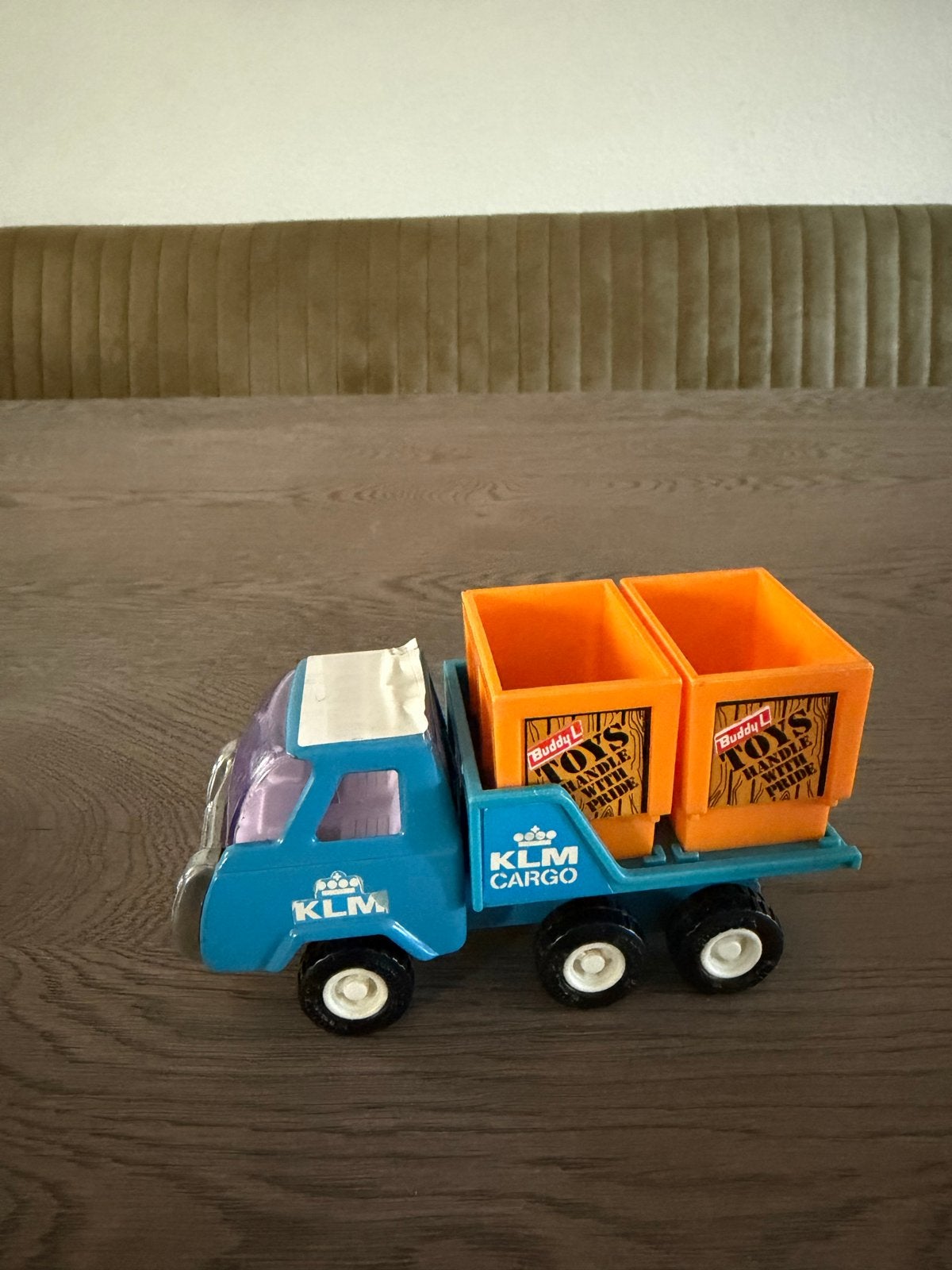 Vintage Buddy L KLM Cargo speelgoedtruck, Ophalen of Verzenden, Zo goed als nieuw