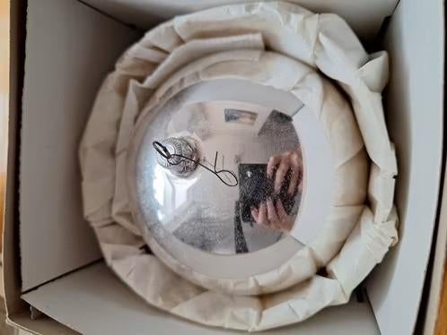 Grote zilverkleurige glazen kerstballen h, Gebruikt, Onbekend, Ophalen of Verzenden, Feinster glasschmuck