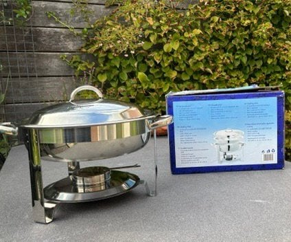 Chafing dish, Ophalen of Verzenden, Zo goed als nieuw, Gietijzer
