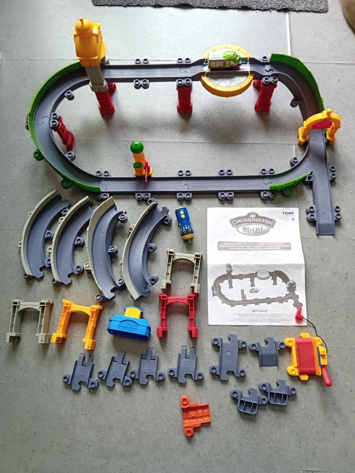 Chuggington Die-Cast Koko's old town compleet en extra rails, Gebruikt, ., Ophalen of Verzenden, Chuggington