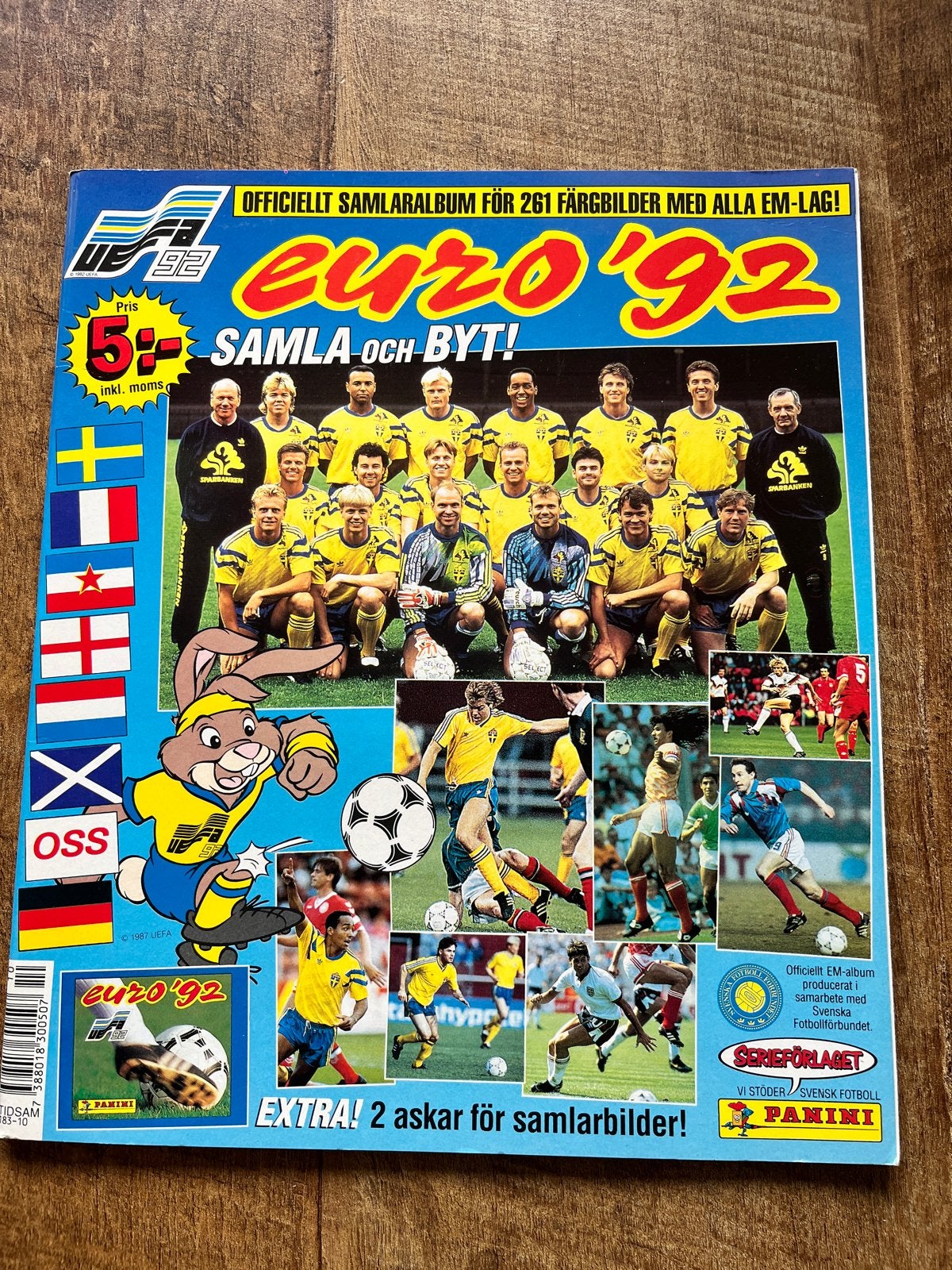Leeg Panini album EK 1992 Zweden Zweedse uitvoering, Ophalen of Verzenden
