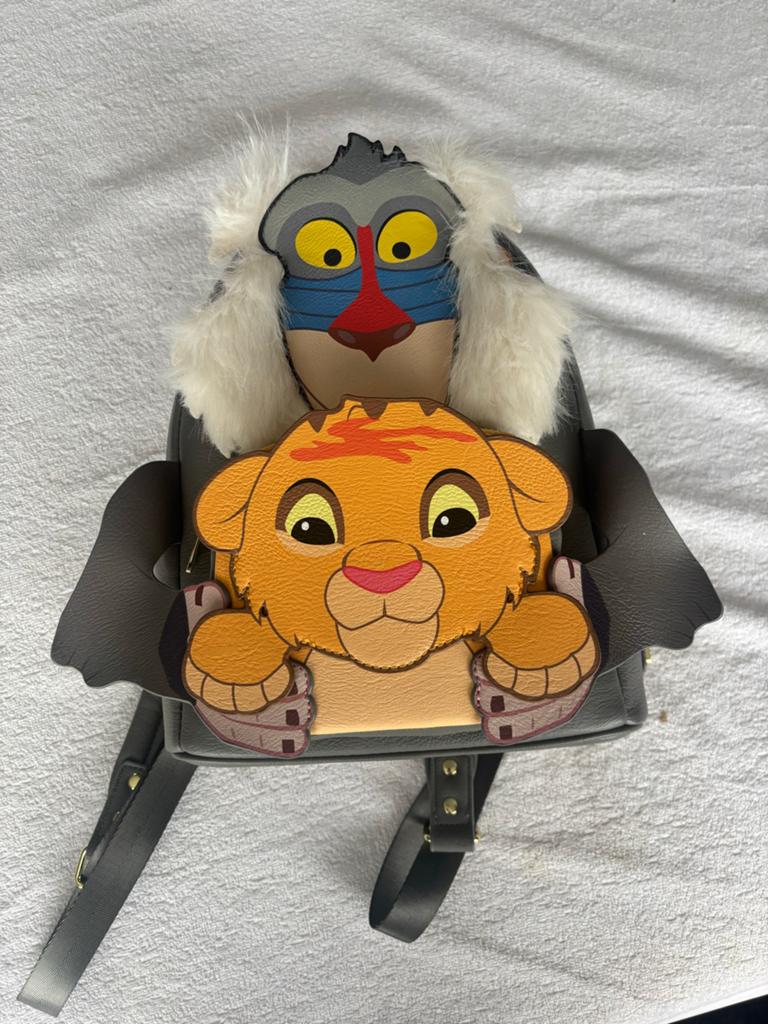 Loungefly Disney Lion King Rafiki & Simba Mini Rugzak Nieuw, Minder dan 30 cm, Disney of Dora, Nieuw, Ophalen of Verzenden